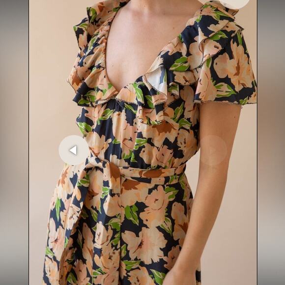 THE GREAT. The Parish Dress in Victorian Rose - Picture 4 of 10